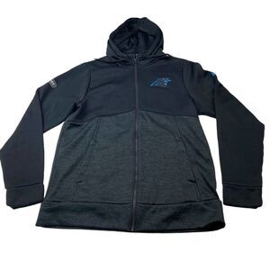 Under Armour Carolina Panthers Combine Authentic ColdGear Full-Zip Hood Jacket M